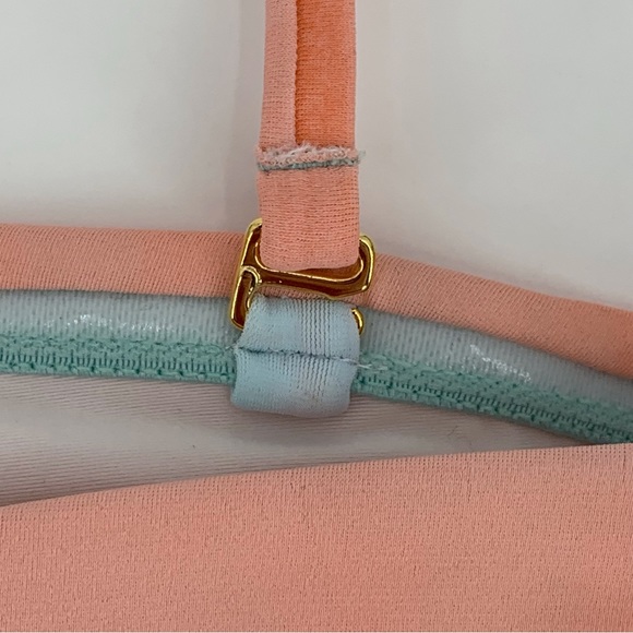 PQ Swim NWT Sunset Colour Block Bandeau Bikini Top, Large - Picture 14 of 16